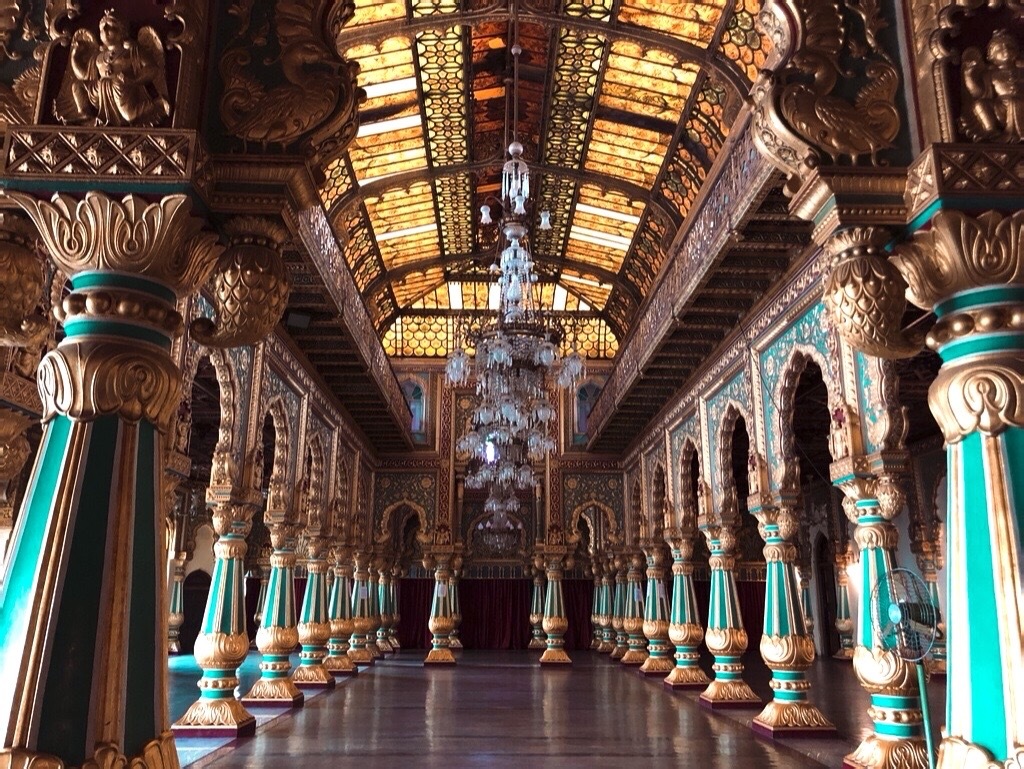 Mysore-palace halls